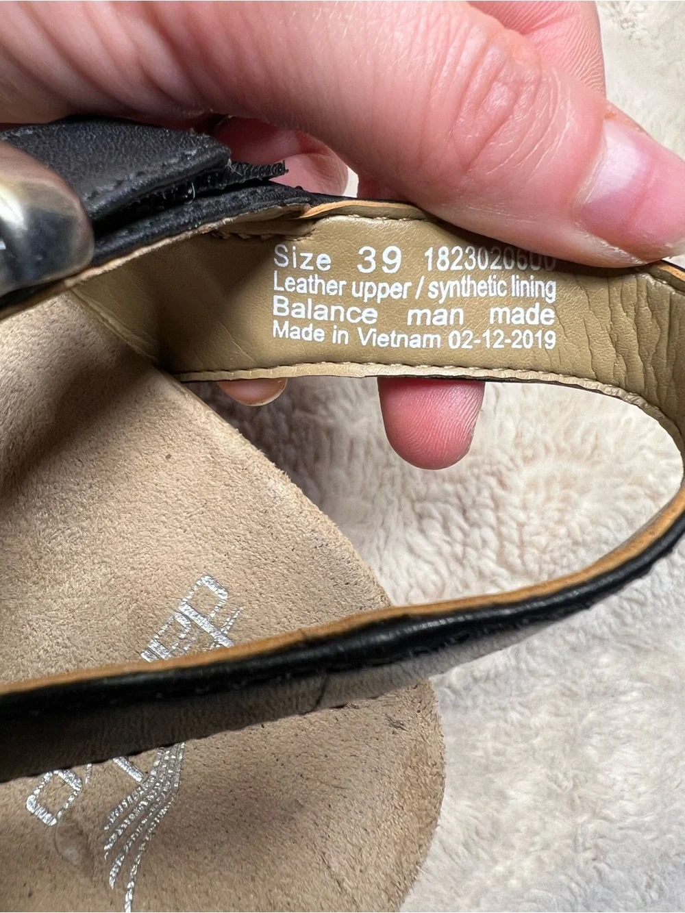 Dansko women's Laurie sandals black leather size 39 or US 9